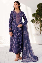 FARASHA LAWN PRINTED EMBROIDERY DRESS 3 PIECE UNSTITCHED